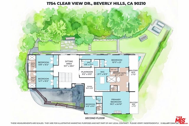 1754 Clear View Drive, Beverly Hills, CA 90210 — photo 42 of 43