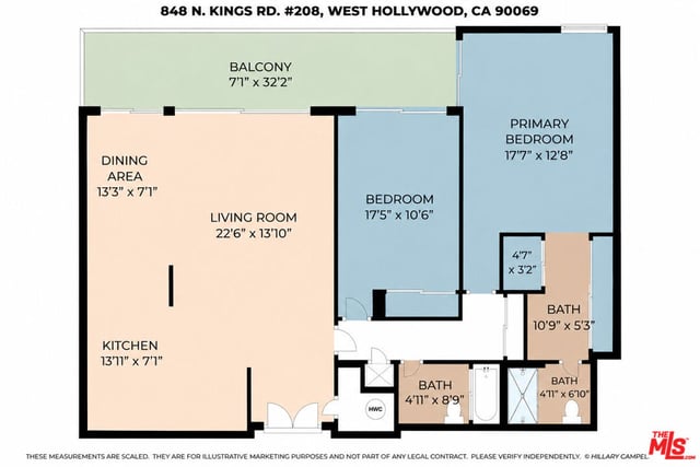 848 N Kings Road 208, West Hollywood, CA 90069 — photo 52 of 52